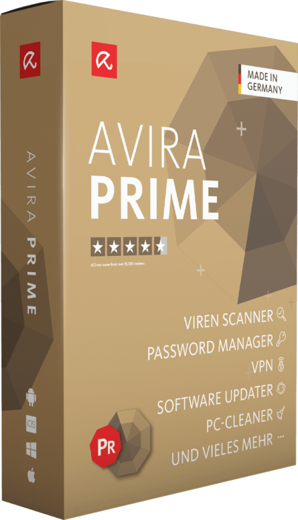 Avira Prime 2022 5 Geräte 2 Jahre