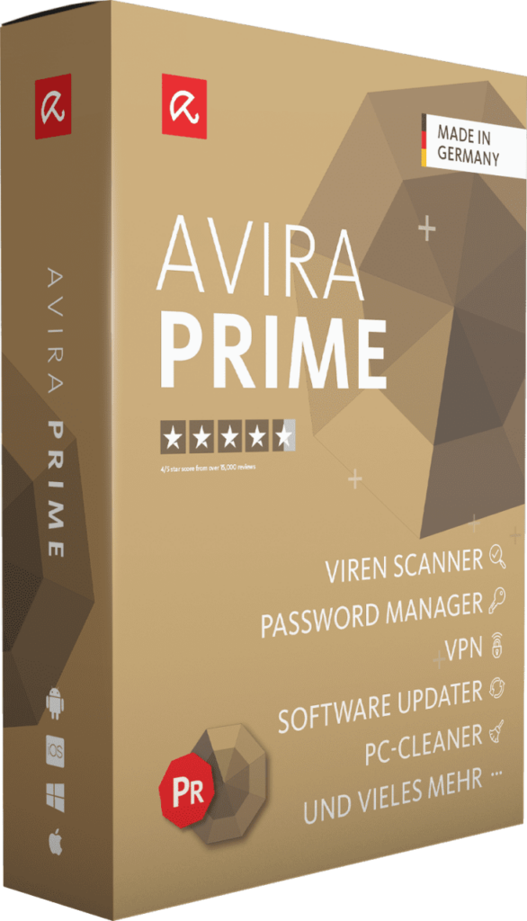 Avira Prime 2022 25 Geräte 1 Jahr