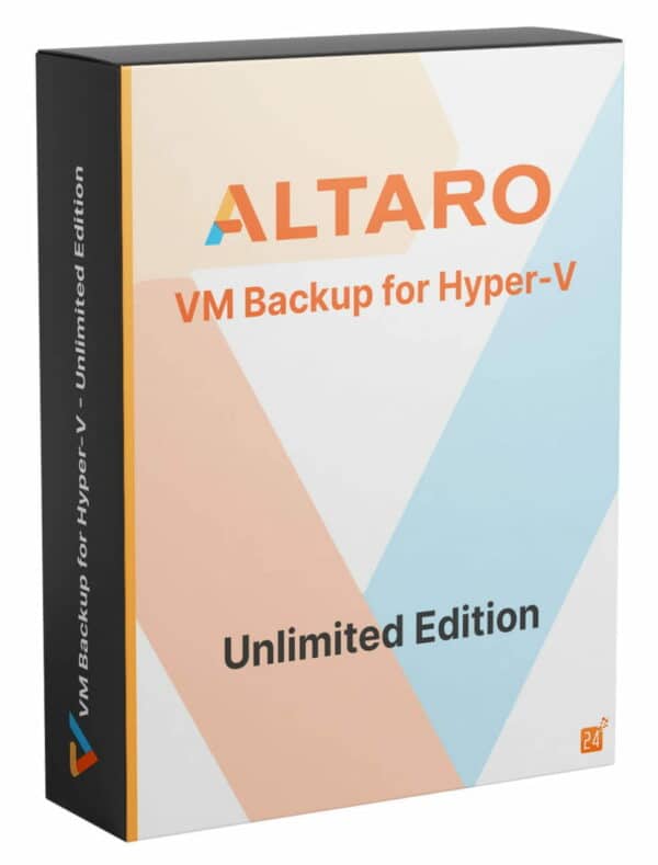 Altaro VM Backup for Hyper-V Unlimited Edition Verlängerung 1 Jahr Maintenance