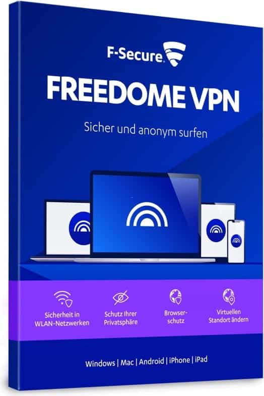F-Secure Freedome VPN 2023 Windows 3 Geräte