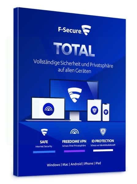 F-Secure Total Security & VPN 3 Geräte / 2 Jahre