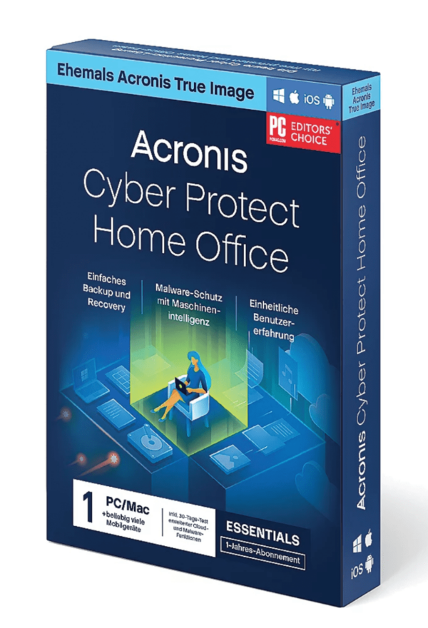 Acronis Cyber Protect Home Office Essentials 5 Geräte