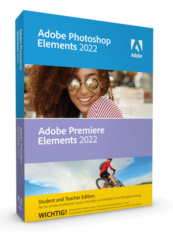 Adobe Photoshop & Premiere Elements 2022 Student & Teacher Windows