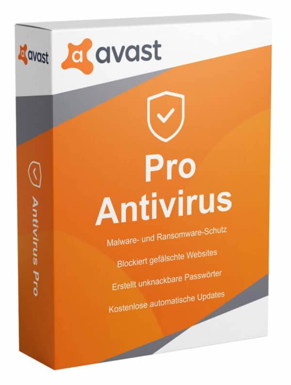 Avast Antivirus Pro 2023 10 Geräte 3 Jahre