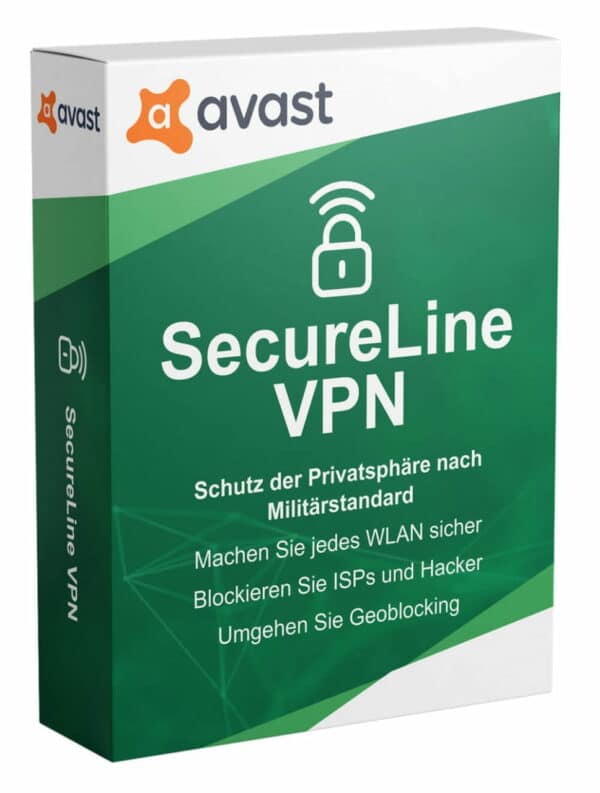 Avast SecureLine VPN 5 Geräte / 3 Jahre