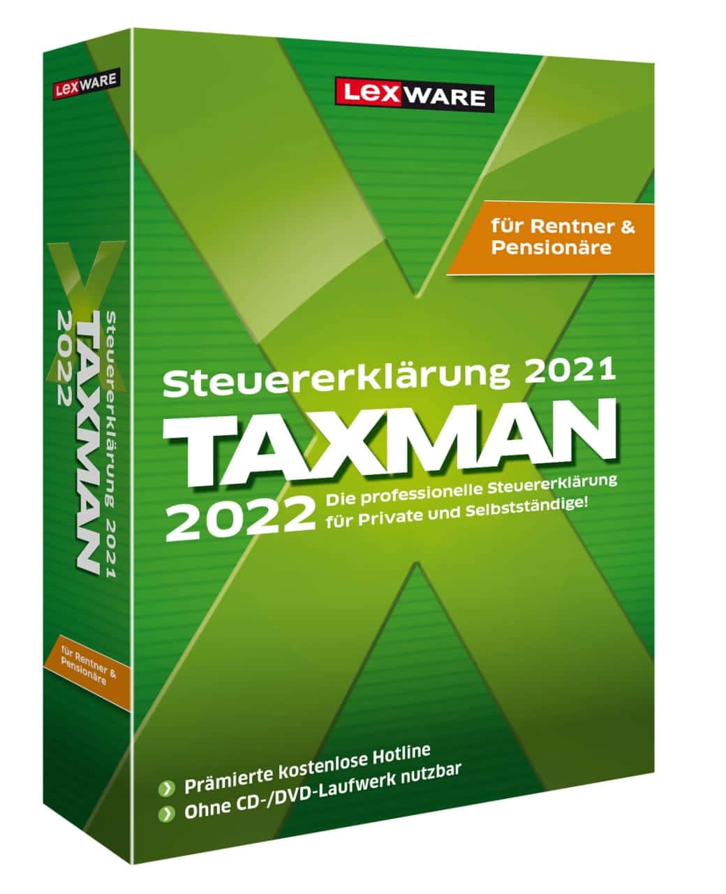Lexware Taxman 2022 für Rentner und Pensionäre