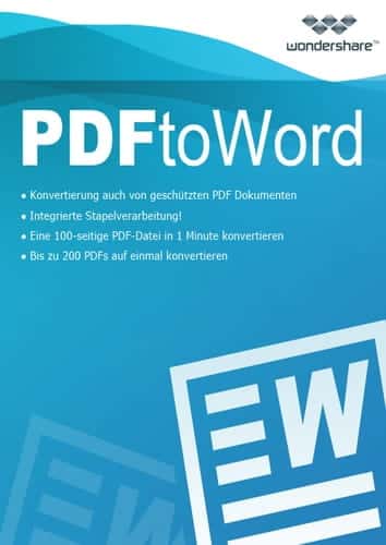 Wondershare PDF to Word Converter Win