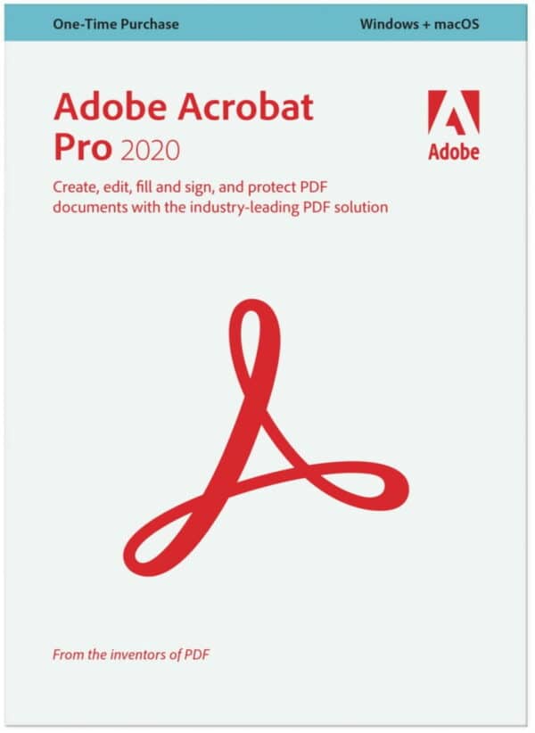 Adobe Acrobat Pro 2020 Win/ Mac Mac OS