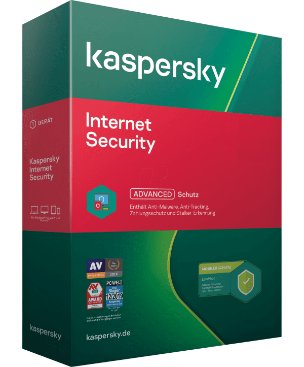 Kaspersky Internet Security Upgrade 3 Geräte / 2 Jahre