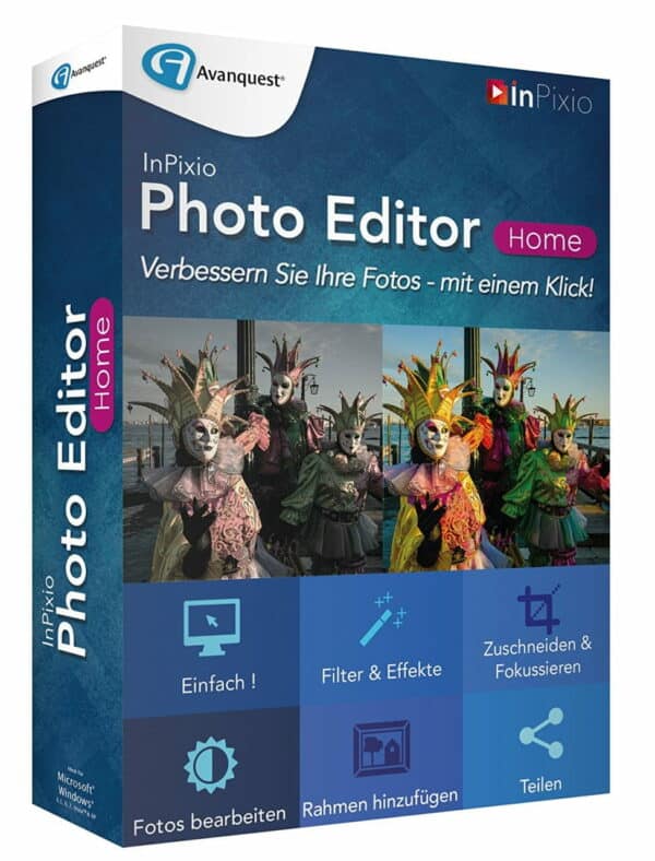 InPixio Photo Editor Home